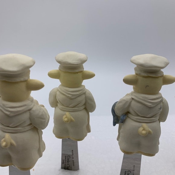 4 Pc. Hand Painted Vintage Spreader Set With Stainless Steel Blade’s Cooks Club - Picture 7 of 12